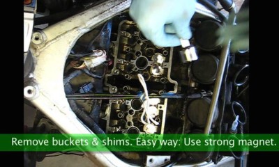 Adjust valves ZX6E kawasaki- bucket magnet tool